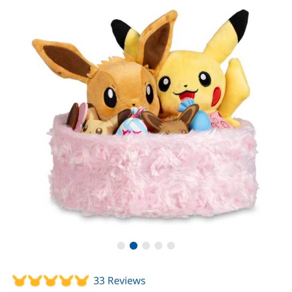 Rare Pikachu & Eevee Sweet Days Plush.